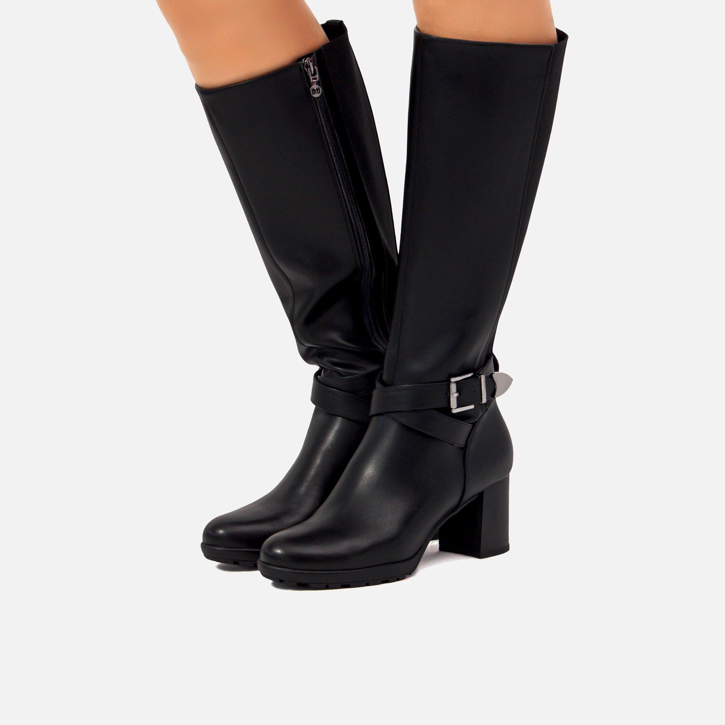 Acheter POLINO noir 57832 Bottes a talons Mariamare pour Femme